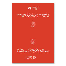 結婚の座席表-ベジタリアン – ワイルドフラワーエレガンス テーブルナンバー