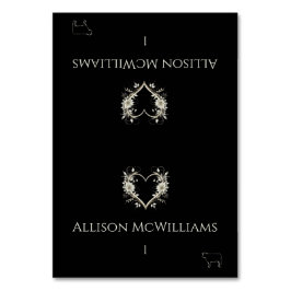 結婚の座席表 – 肉のアイコン – 花 テーブルナンバー