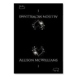 結婚の座席表 – 豚肉アイコン – 花とハート テーブルナンバー