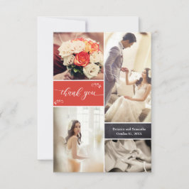 結婚の思い出」パーソナライズされたありがとう サンキューカード