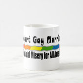 結婚の悲惨さの平等のマグ コーヒーマグカップ (中央)