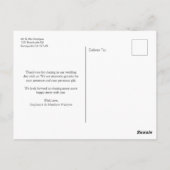 結婚の愛とあじさい感謝していのフローラ ポストカード (裏面)