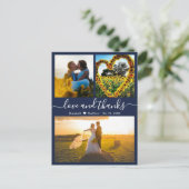 結婚の愛と写感謝してい真コラージュ ポストカード (スタンド正面)