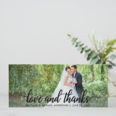 結婚の愛と感謝 | フォト サンクス W 招待状 (スタンド正面)