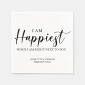 結婚の愛引用文 スタンダードカクテルナプキン (正面)