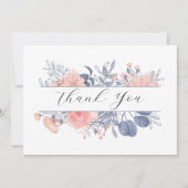結婚の感謝していフローラ サンキューカード (正面)