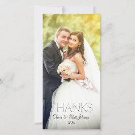 結婚の感謝してい写真 サンキューカード