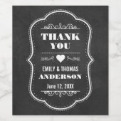 結婚の感謝ワイン&ワきらめくインラベルCB ワインラベル (シングルラベル)