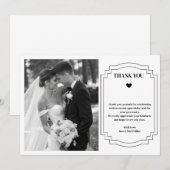 結婚の感謝状カード ノートカード (正面/裏面)