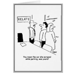 結婚の手引き。車をこすった。