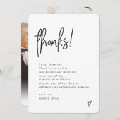 結婚の手感謝していに入ったメッモダンセージ 招待状 (正面/裏面)