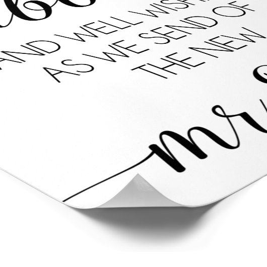 結婚の手押し ポスター (角)