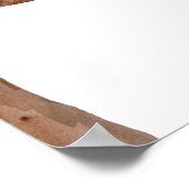 結婚の指紋ツリーゲストブックの代替 ポスター (角)