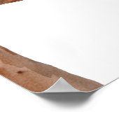 結婚の指紋ツリーゲストブックの代替 ポスター (角)