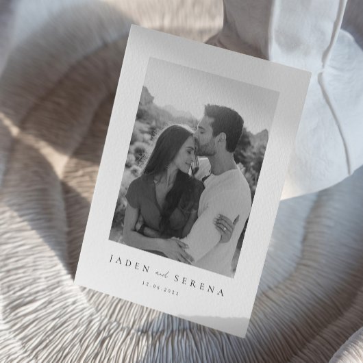 結婚の救カード招待状Iエレガントな結婚式 セーブザデート