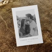 結婚の救カード招待状Iエレガントな結婚式 セーブザデート