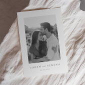 結婚の救カード招待状Iエレガントな結婚式 セーブザデート