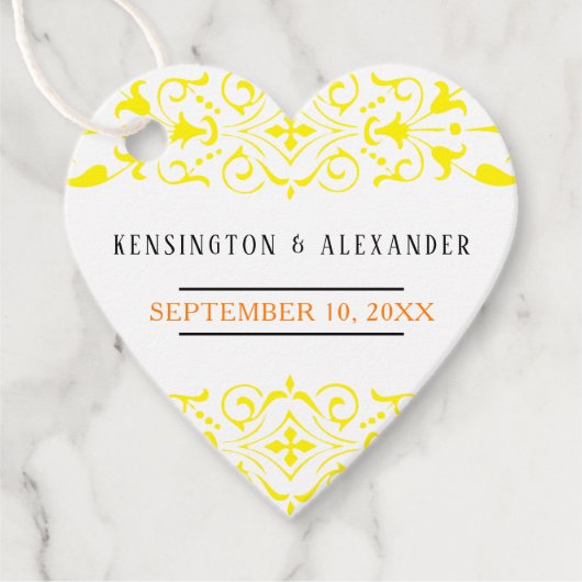 結婚の文字列のゲスつるト変更色 フェイバータグ (正面)