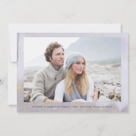 結婚の新し救い日付け写真 セーブザデート (裏面)