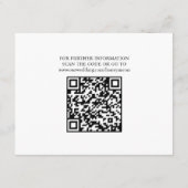 結婚の新婚旅行ファンド寄贈QRコード エンクロージャーカード (裏面)