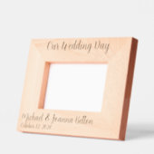 結婚の新婚記念日 レーザー彫刻フレーム (左)