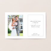 結婚の新感謝していドモダンミニマル句 箔カード (内部)