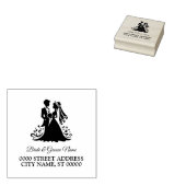 結婚の新郎新婦パーティー差出人住所 ラバースタンプ (押印)