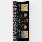 結婚の旗、記念日結婚の 横断幕 (縦)