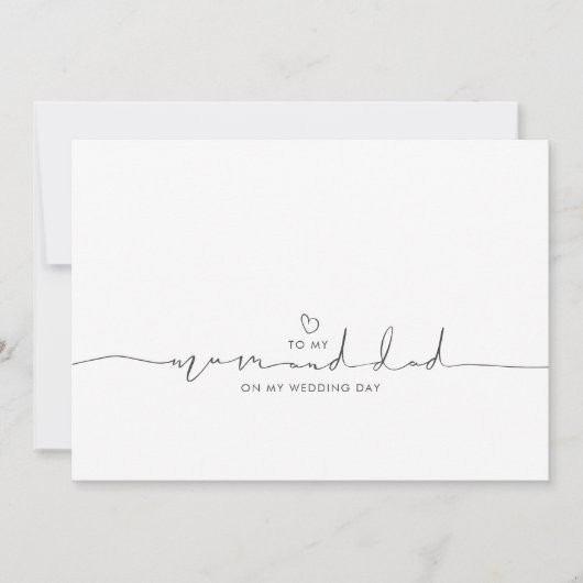 結婚の日に母とパパに (正面)