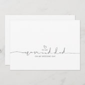 結婚の日に母とパパに (正面/裏面)