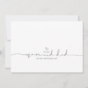 結婚の日に母とパパに