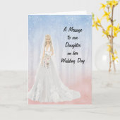 結婚の日に親から娘にメッセージを カード (黄色い花)