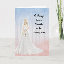 結婚の日に親から娘にメッセージを カード