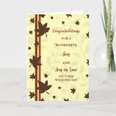 結婚の日のお祝い カード (正面)