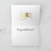 結婚の日のカップルおめでとう シーズンカード (内部)