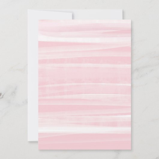 結婚の日付延期ピンクフローラ水色 案内状 (裏面)