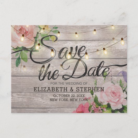 結婚の日救付素朴木フローラ灯 案内ポストカード (正面)