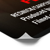 結婚の映画ポスター – エンゲージメント写真テンプレート ポスター (角)