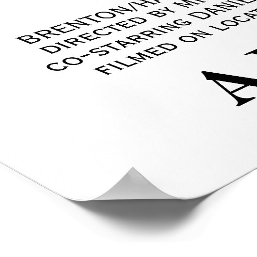 結婚の映画ポスター – カスタム写真テンプレート ポスター (角)