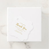 結婚の書エレガント書に感謝金ゴールドホワイト フェイバータグ (インサイチュ)
