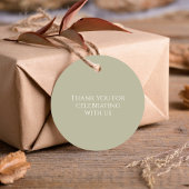 結婚の書エレガント跡Sage Green フェイバータグ