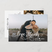 結婚の書道サンキューカード サンキューカード (正面/裏面)