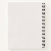 結婚の書道ベージュ色ゲスト ノートブック (裏面)