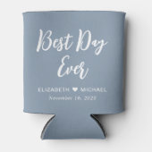 結婚の最高の日は絶え間なく埃っぽい青 缶クーラー (正面)