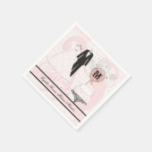 結婚の服装パーソナライズされた紙 スタンダードカクテルナプキン (角)