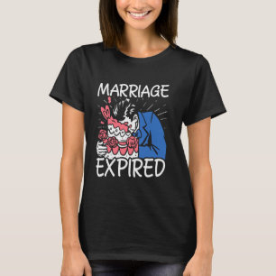 結婚の期限が切れた – おもしろい離婚 Tシャツ