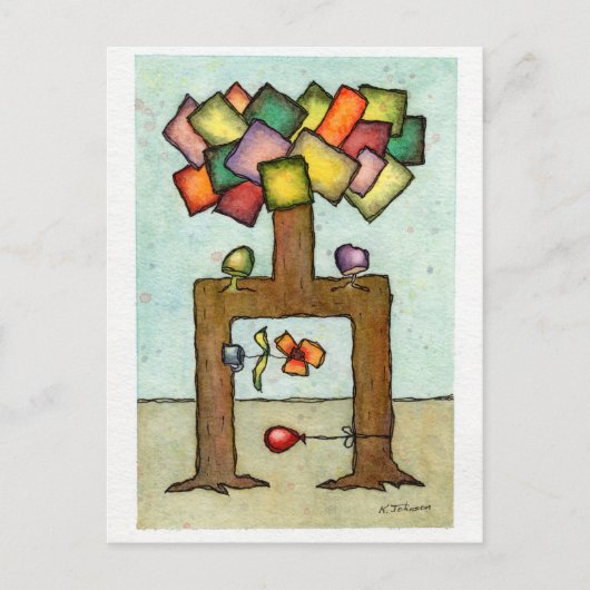 「結婚の木」はがき ポストカード (正面)