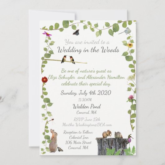 結婚の森：招待状 招待状 (正面)