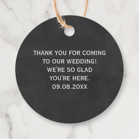 結婚の歓迎ギフトラベルシャルボードウェルカム フェイバータグ (裏面)