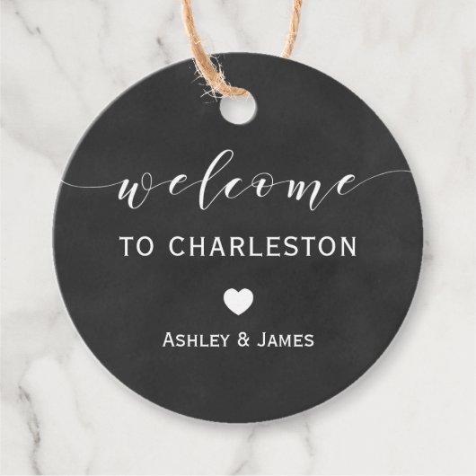 結婚の歓迎ギフトラベルシャルボードウェルカム フェイバータグ (正面)